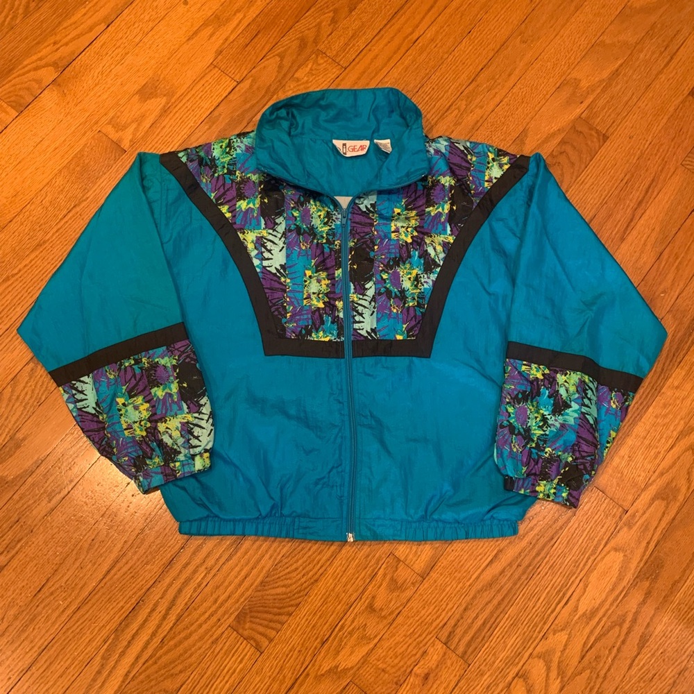 Vintage Women’s b.i. gear Windbreaker Zip-Up Jacket